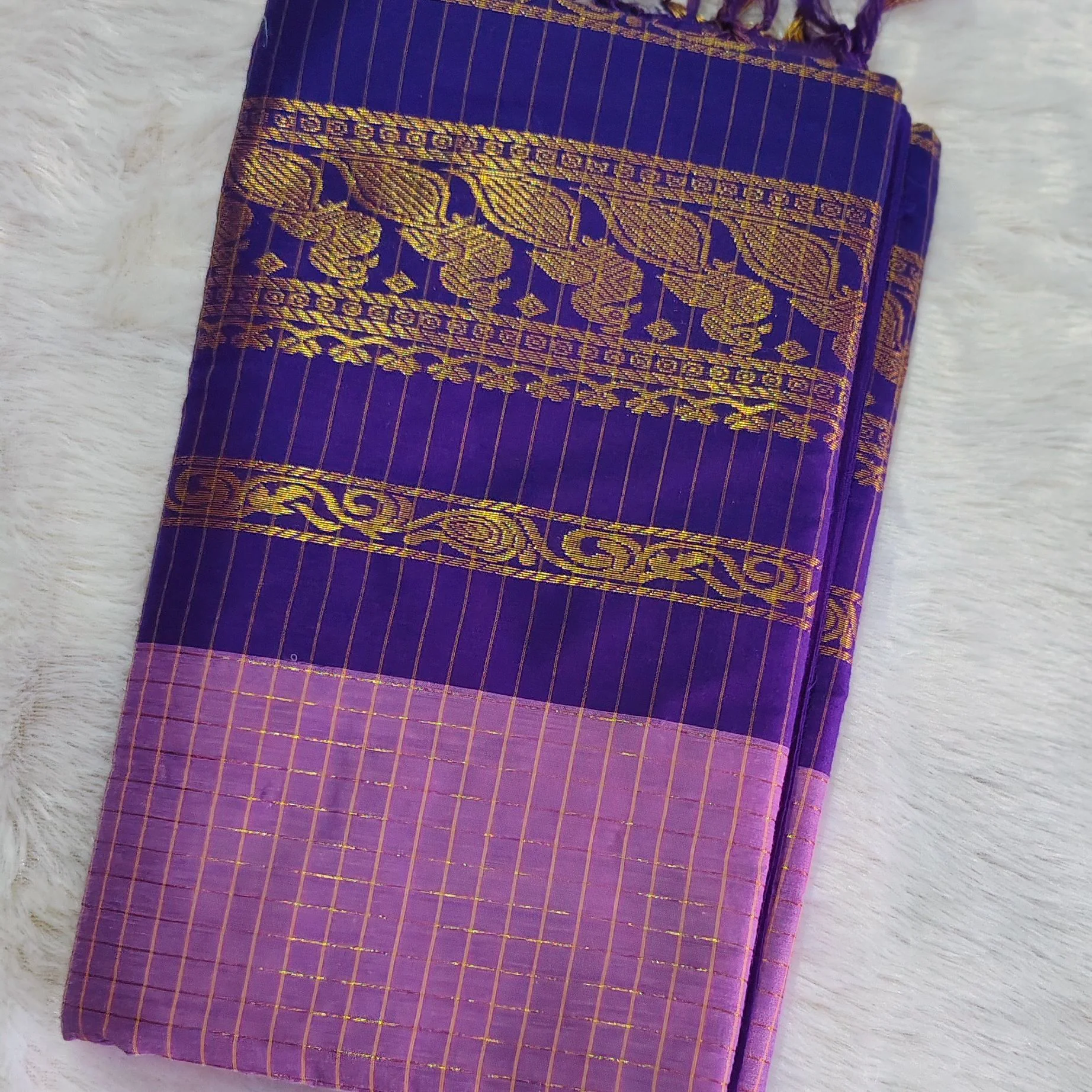 Checked Kalyani cotton sarees